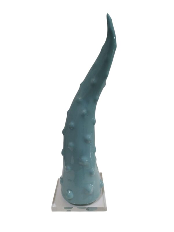 CDAC0207/PL CENTRO D'ARTE CRYSTAL CORNO BORCHIE PORC. 23CM TIFFANY