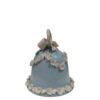 Campana rose porcellana 10cm azzurro - immagine 2