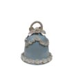 Campana rose porcellana 10cm azzurro - immagine 3