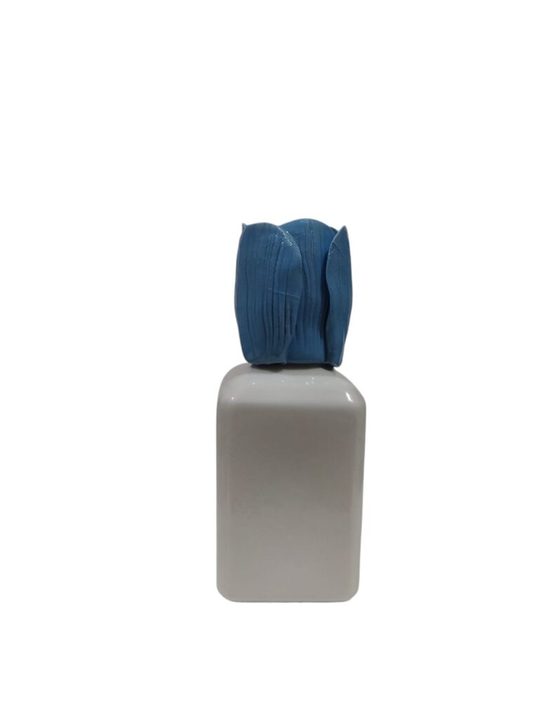 CDAC0783BA CENTRO D'ARTE CRYSTAL PROFUMATORE PORCELLANA 14CM TULIPANO AZZURRO
