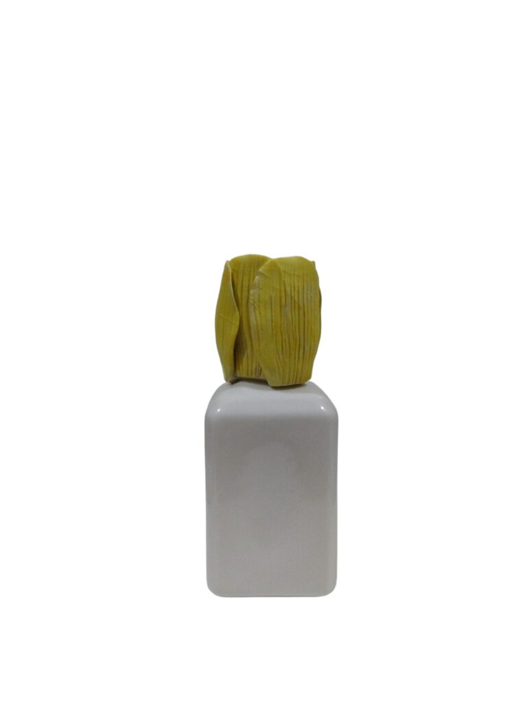 CDAC0783BR CENTRO D'ARTE CRYSTAL PROFUMATORE PORCELLANA 14CM TULIPANO GIALLO