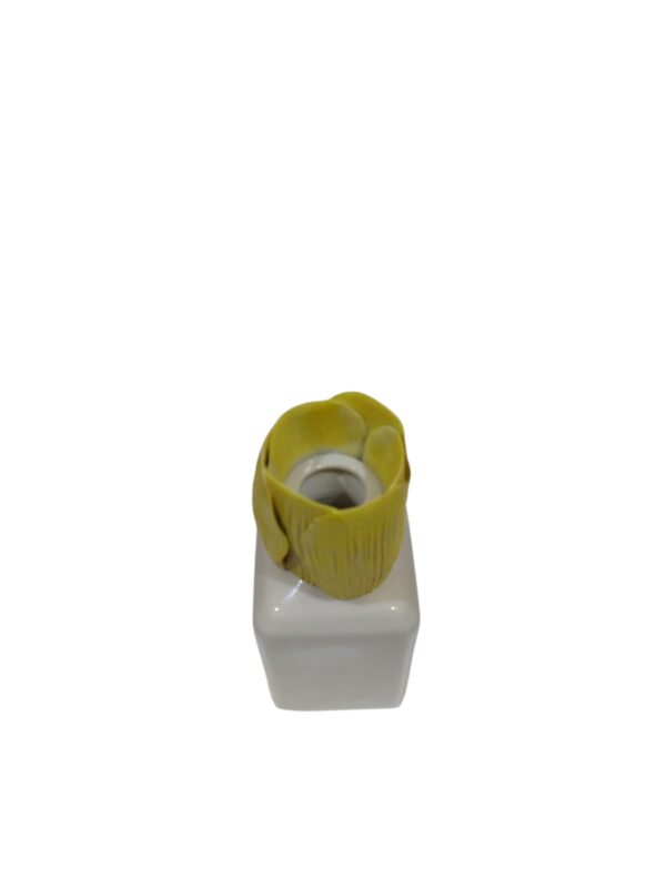 Profumatore porcellana tulipano 14cm giallo - immagine 2