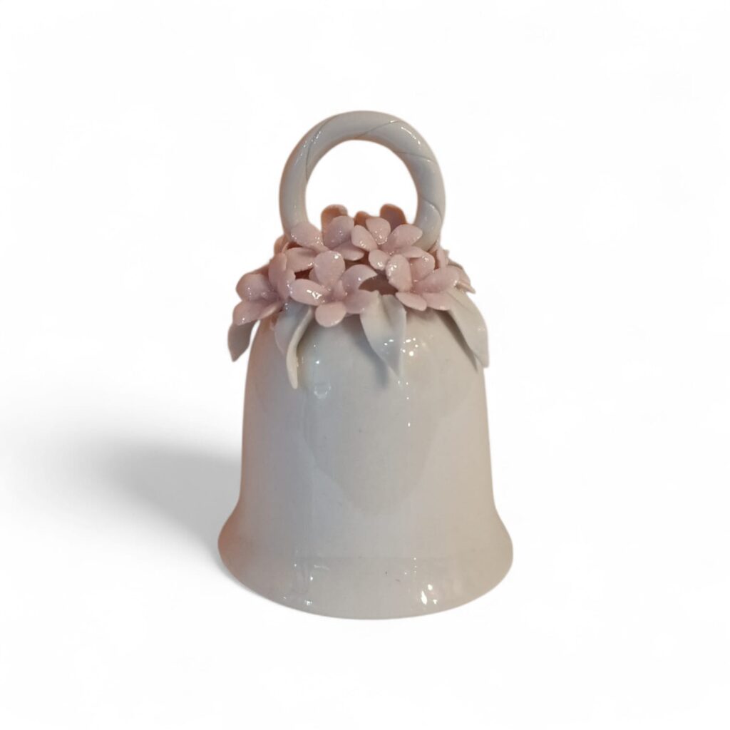 CDAC0020R CENTRO D'ARTE CRYSTAL CAMPANELLA FIORI 5,5X8CM ROSA